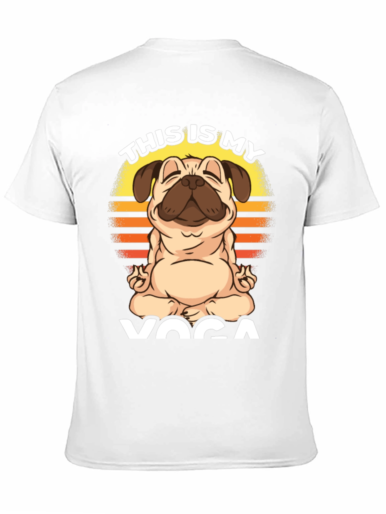Pug Yoga T-Shirt - This is My Yoga