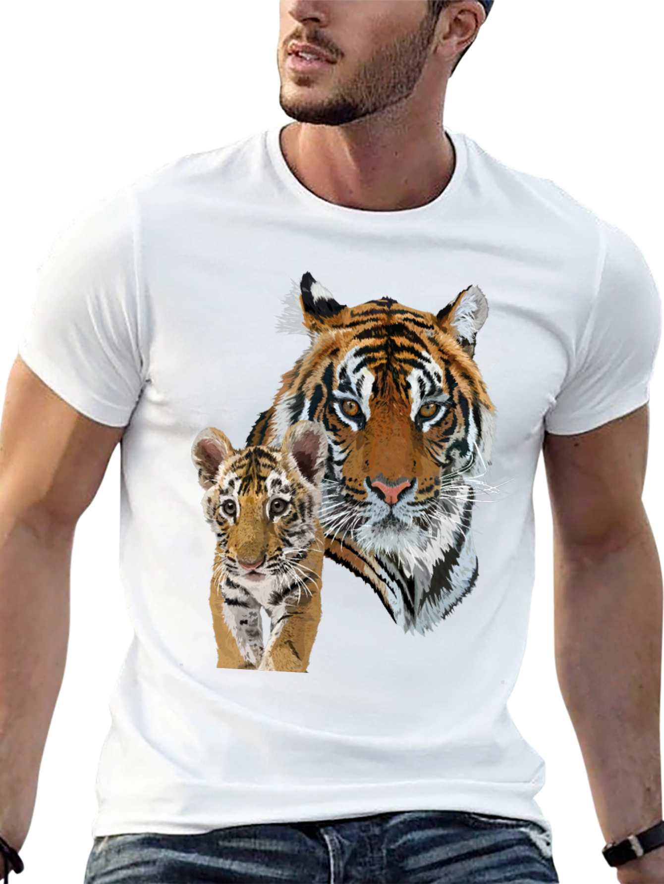Tiger Cub Graphic Black T-Shirt