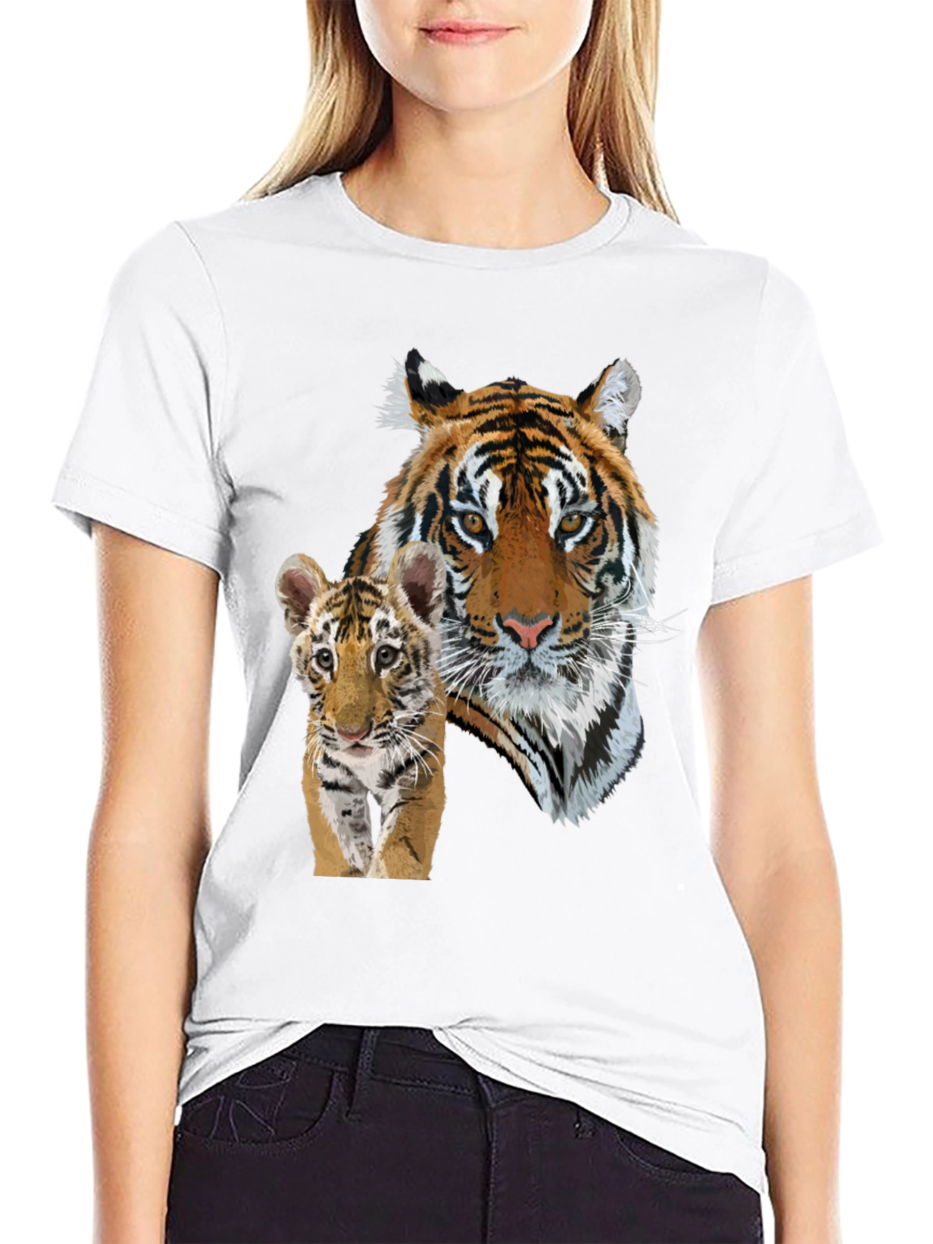 Tiger Cub Graphic Black T-Shirt