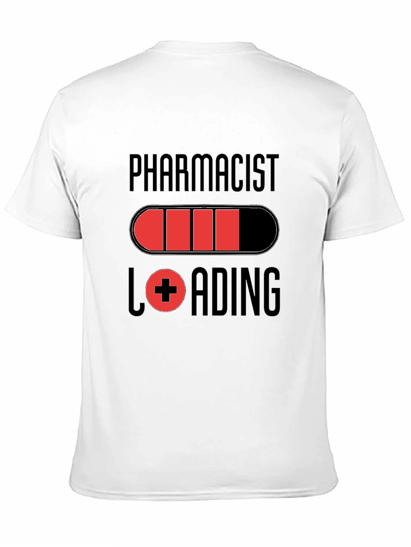Pharmacist Loading Graphic T-Shirt - Black Cotton Tee