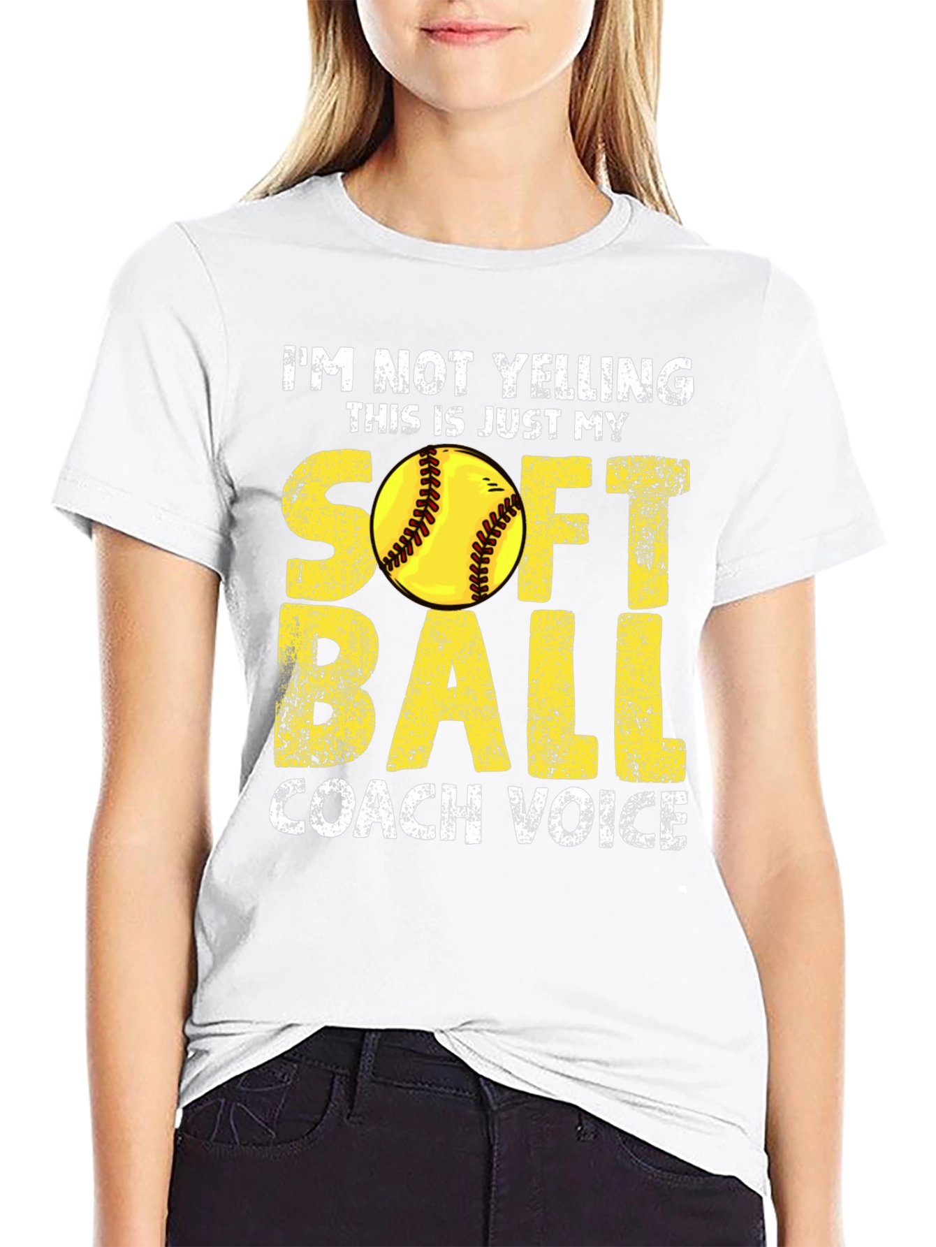 Softball Coach Voice T-Shirt - Funny Coaching Tee