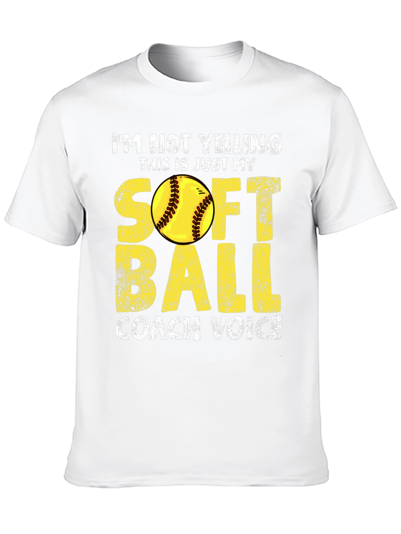 Softball Coach Voice T-Shirt - Funny Coaching Tee