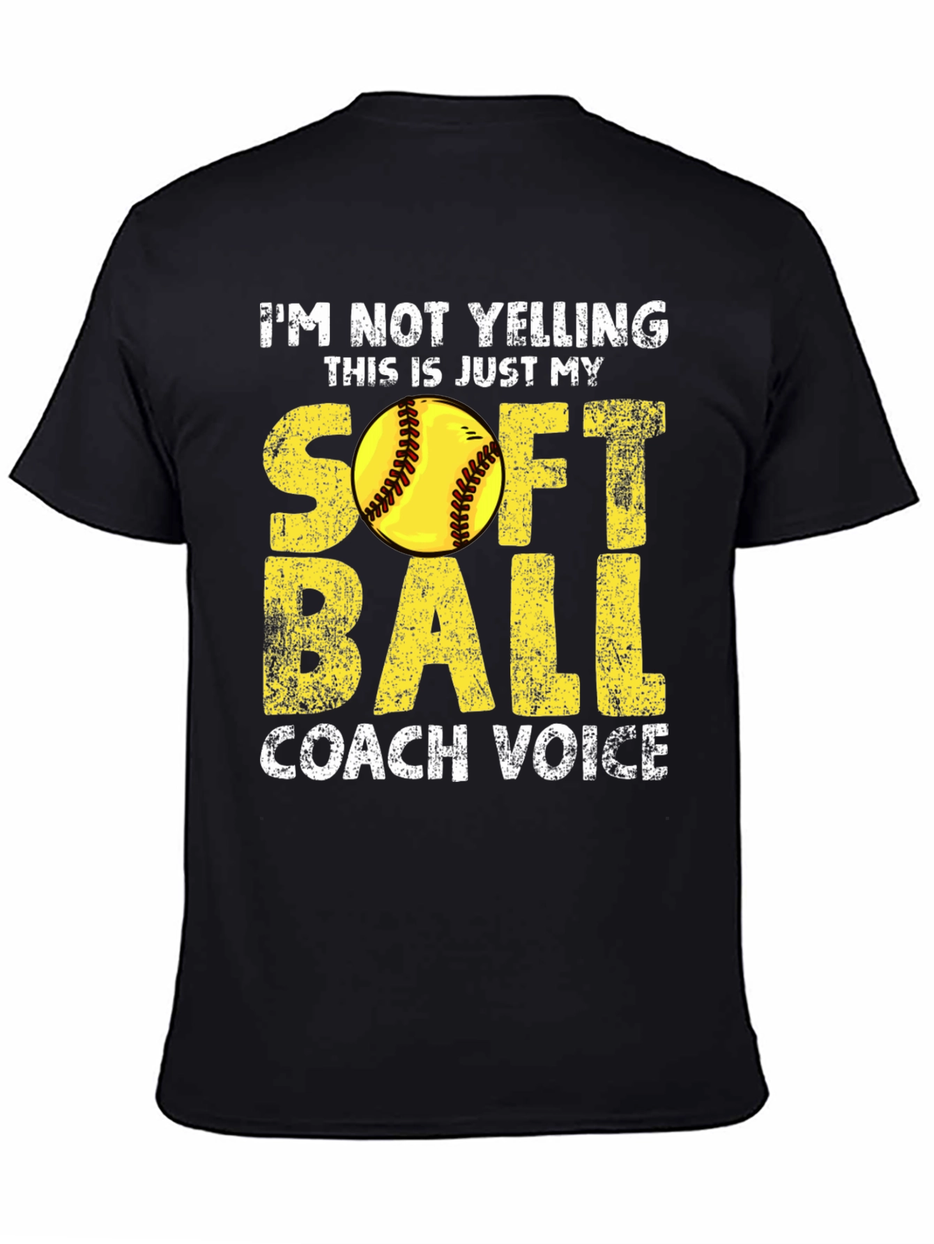 Softball Coach Voice T-Shirt - Funny Coaching Tee