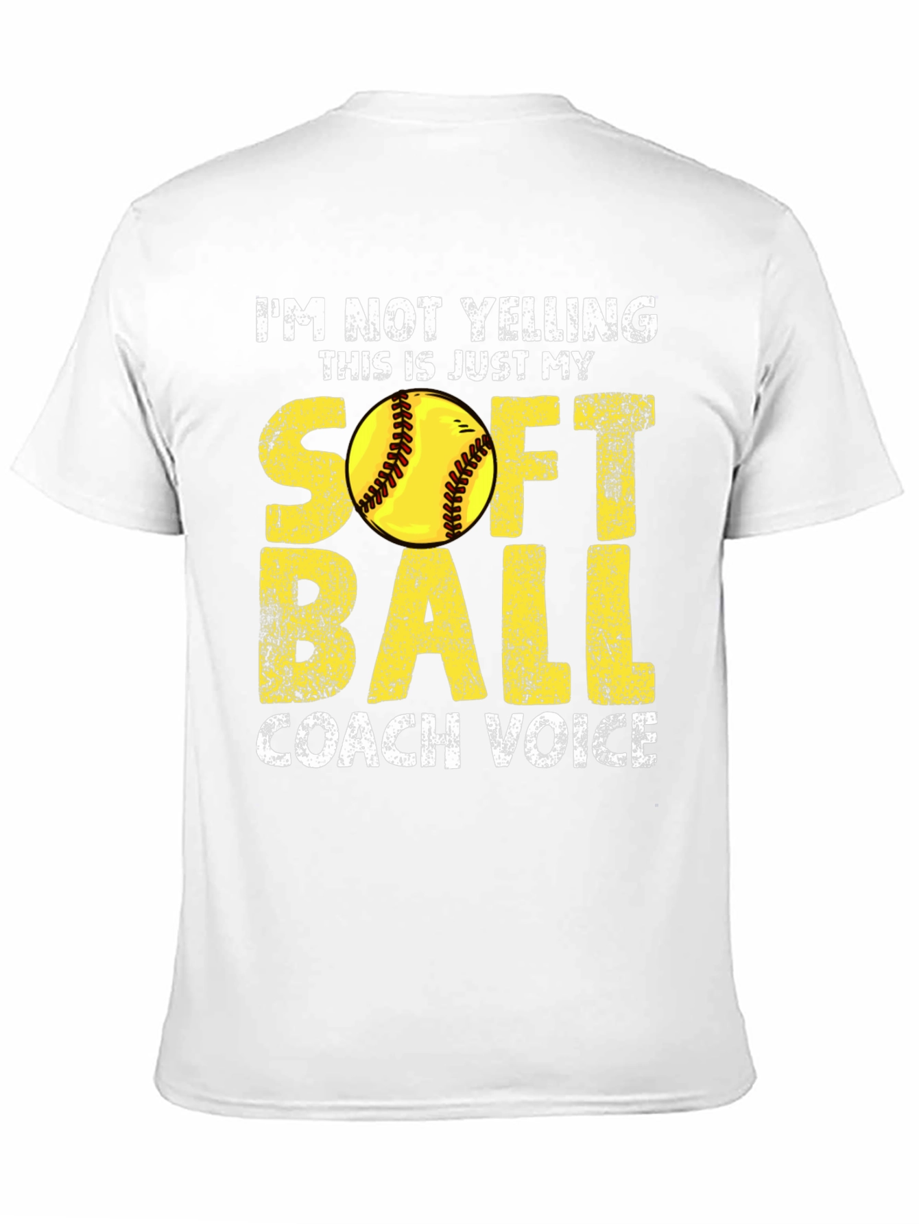 Softball Coach Voice T-Shirt - Funny Coaching Tee