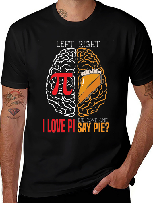 Left Brain Right Brain Pi T-Shirt