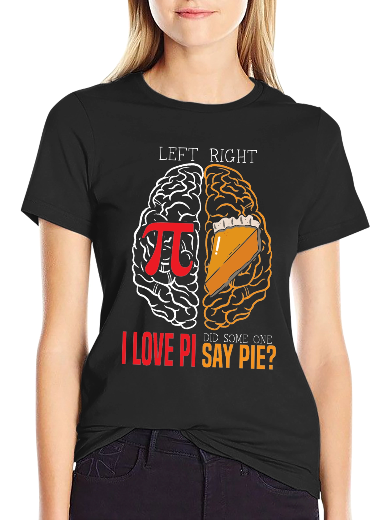 Left Brain Right Brain Pi T-Shirt