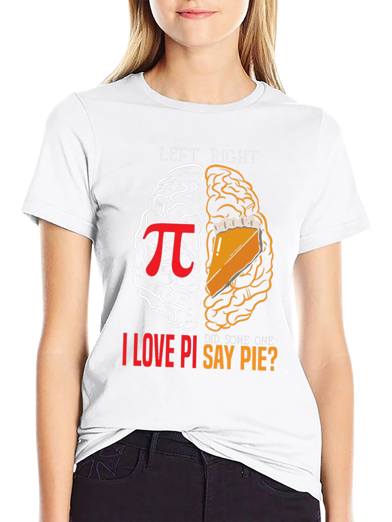 Left Brain Right Brain Pi T-Shirt