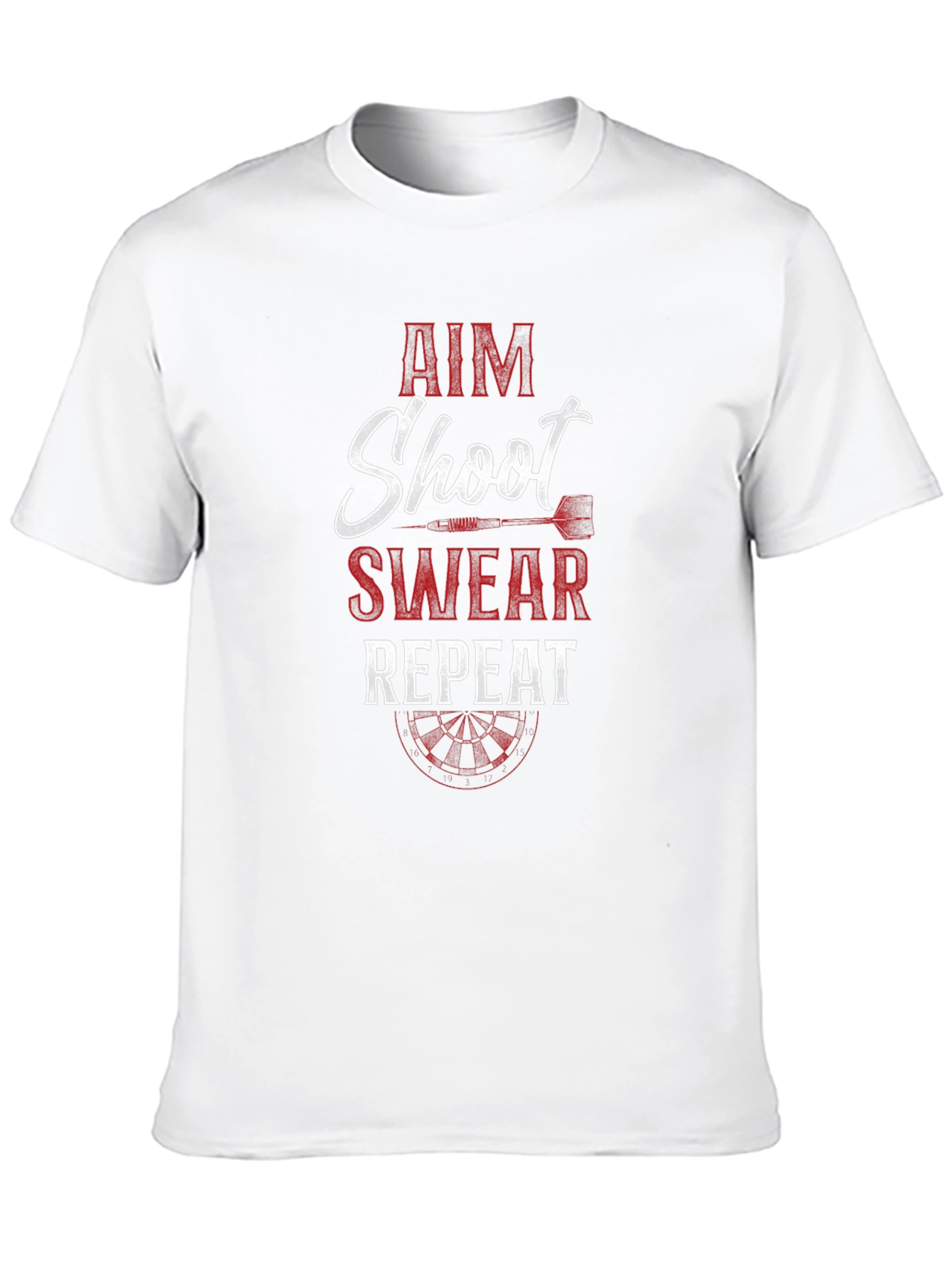 Aim Shoot Swear Repeat Dart T-Shirt