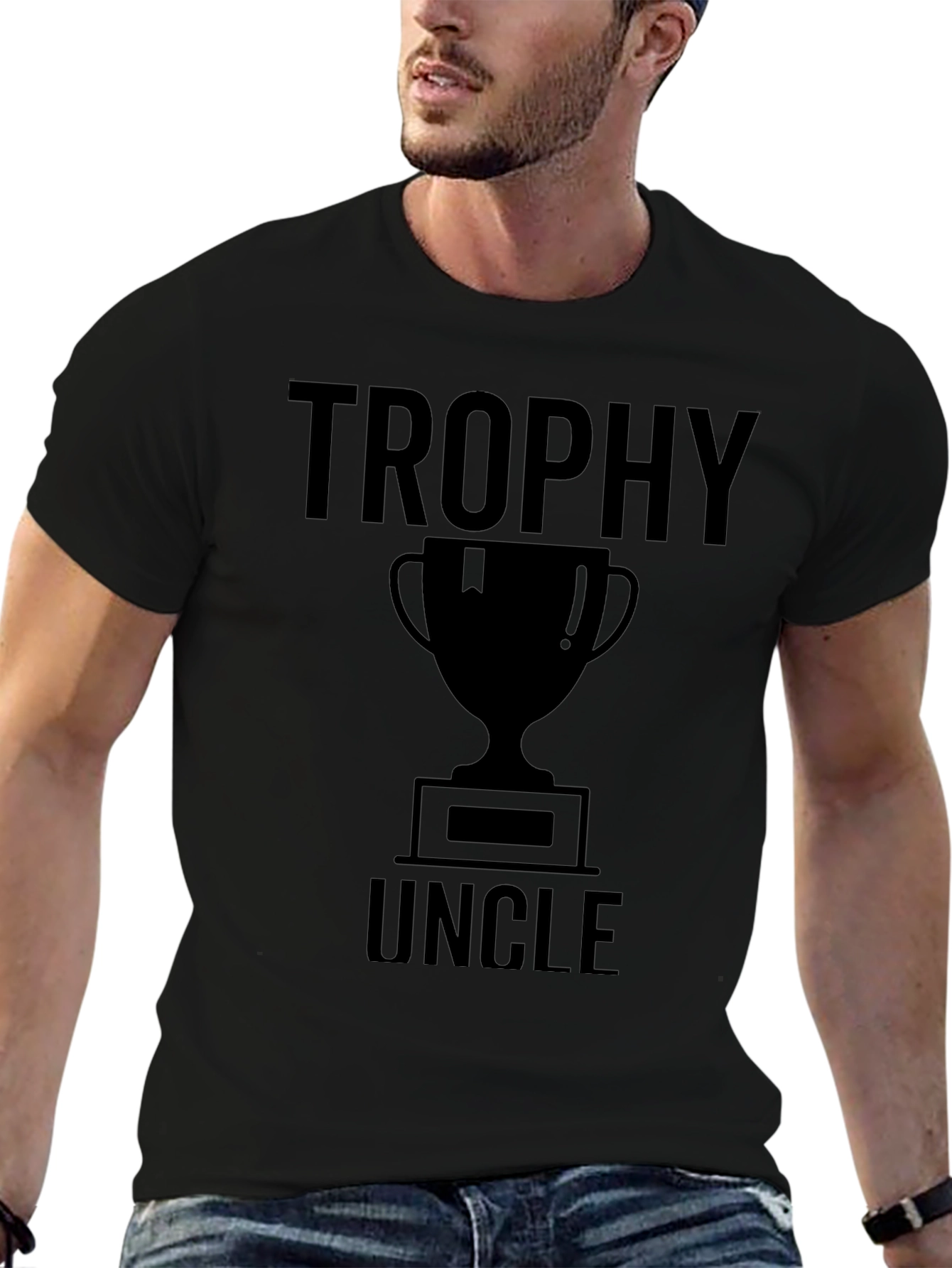 Trophy Uncle Graphic Tee - Funny Unisex T-Shirt