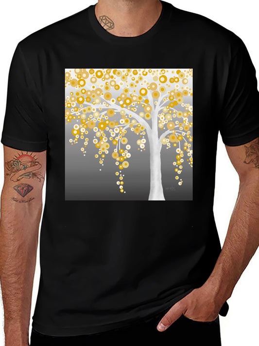 Abstract Tree Graphic T-Shirt - Stylish Mens Tee