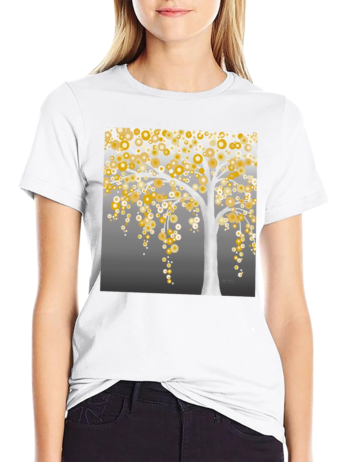 Abstract Tree Graphic T-Shirt - Stylish Mens Tee