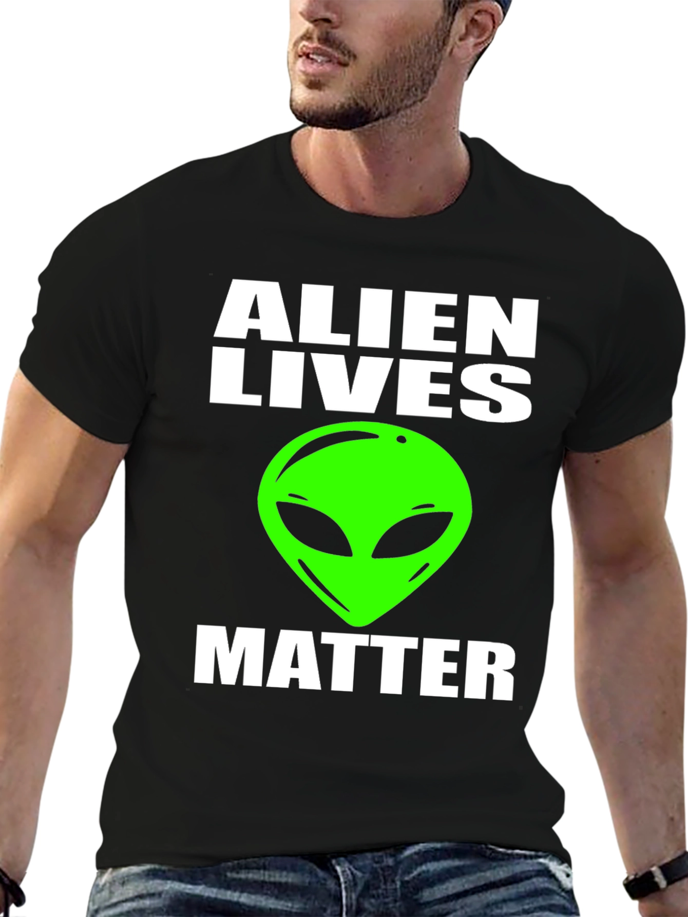 Alien Lives Matter Graphic Tee - Black