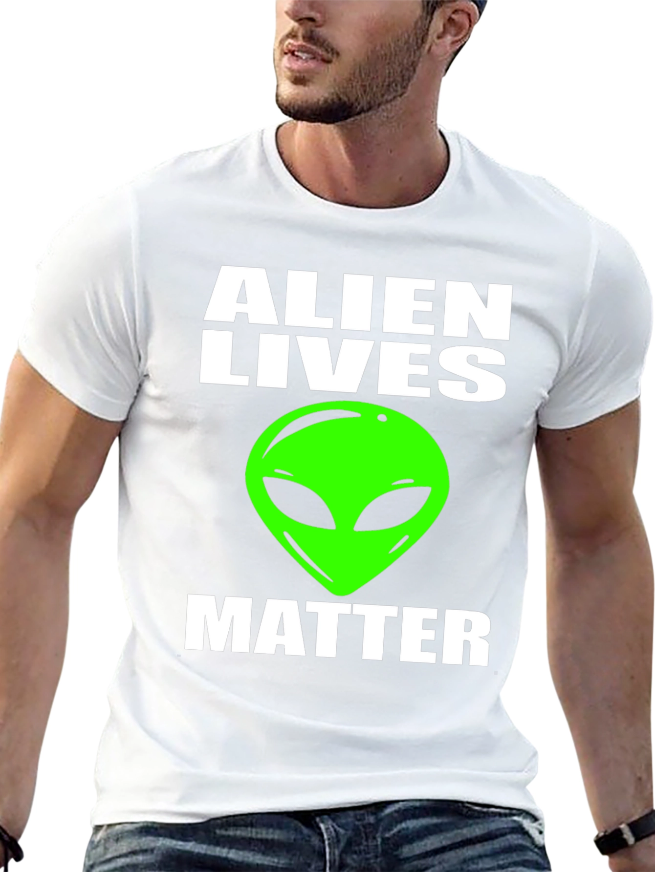 Alien Lives Matter Graphic Tee - Black