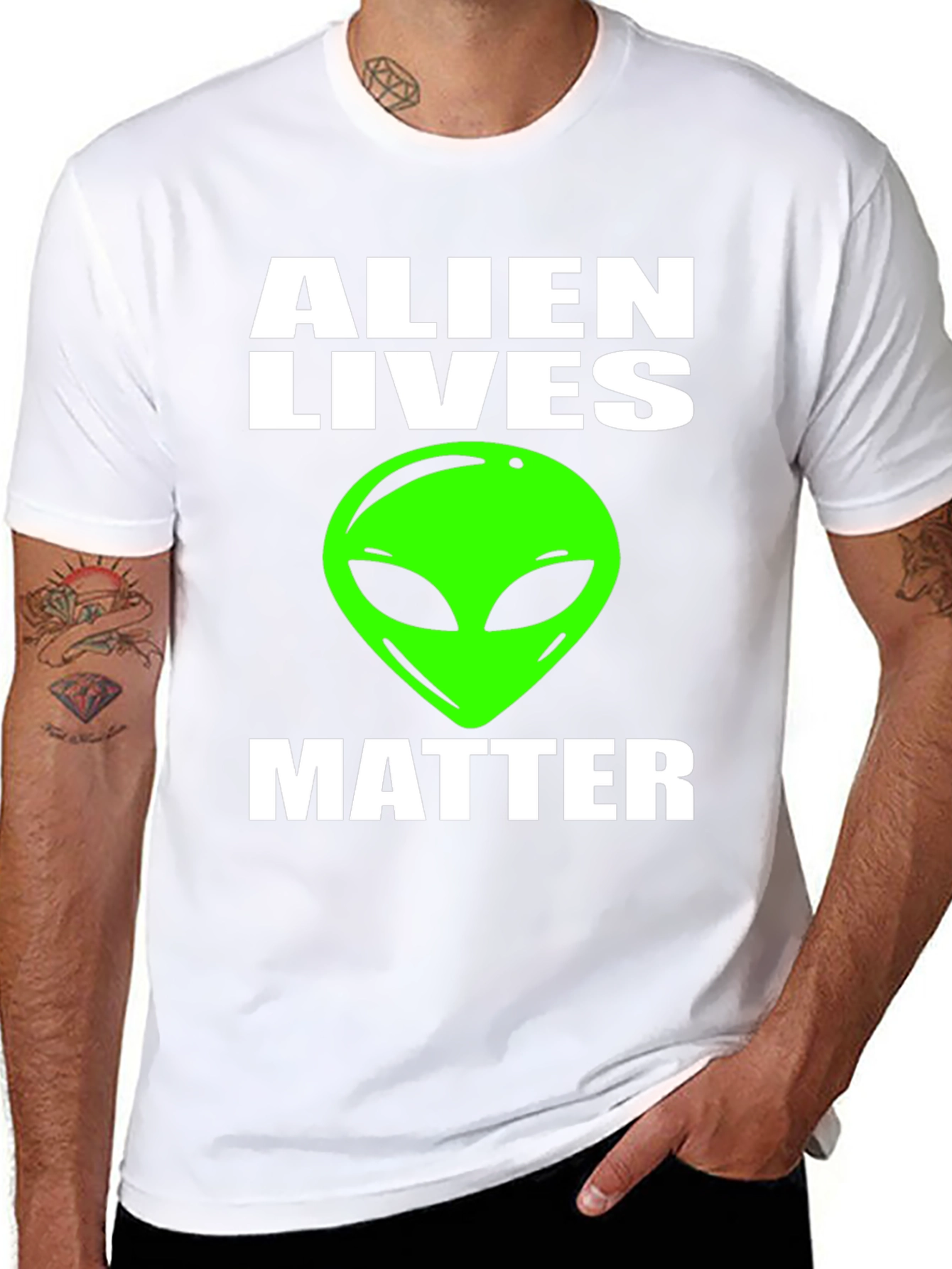 Alien Lives Matter Graphic Tee - Black