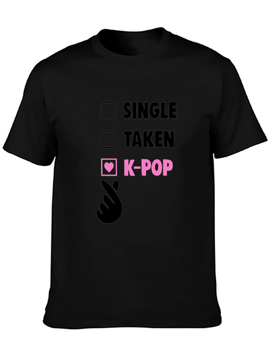 K-Pop Fan T-Shirt: Single Taken K-Pop Checkbox Tee