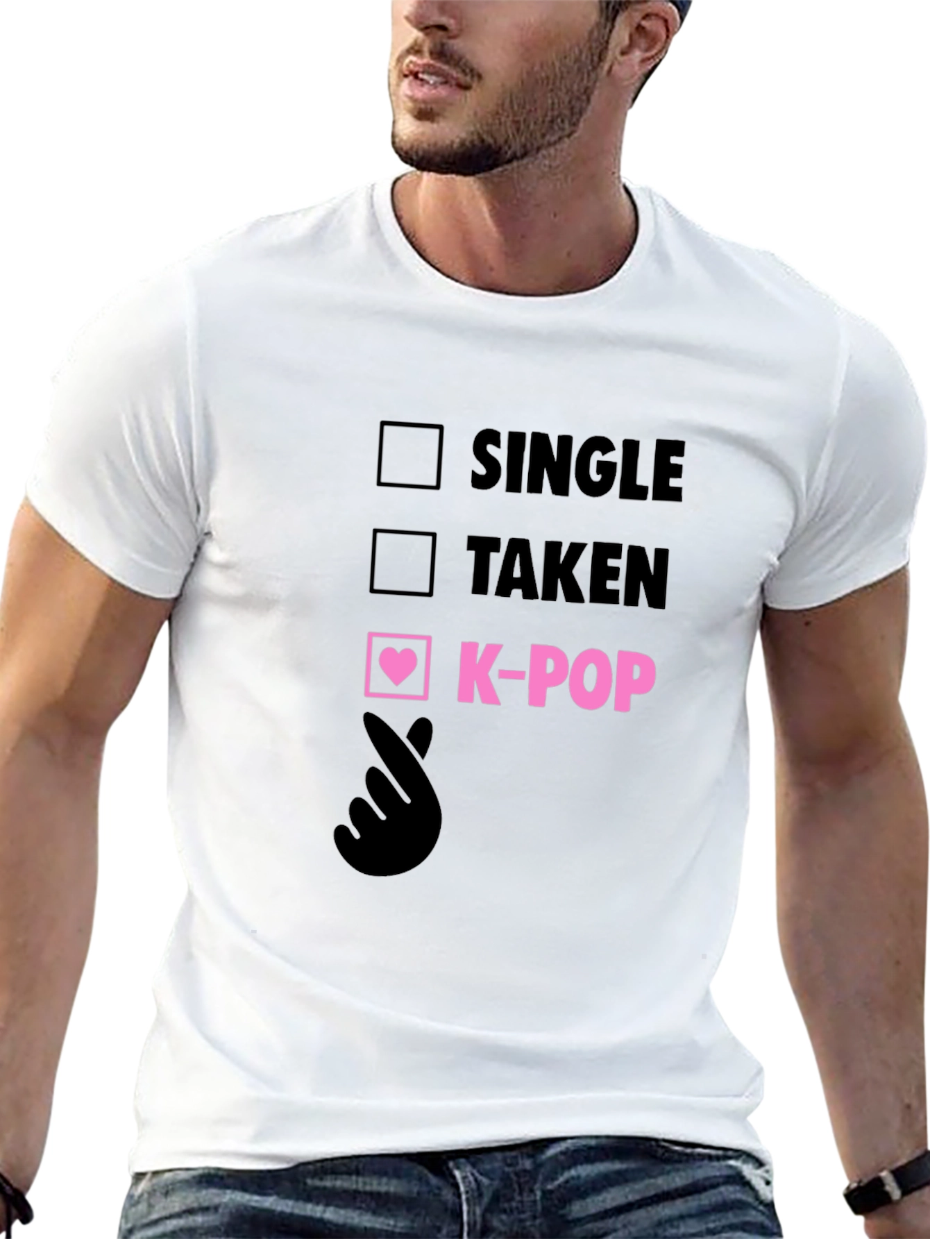 K-Pop Fan T-Shirt: Single Taken K-Pop Checkbox Tee