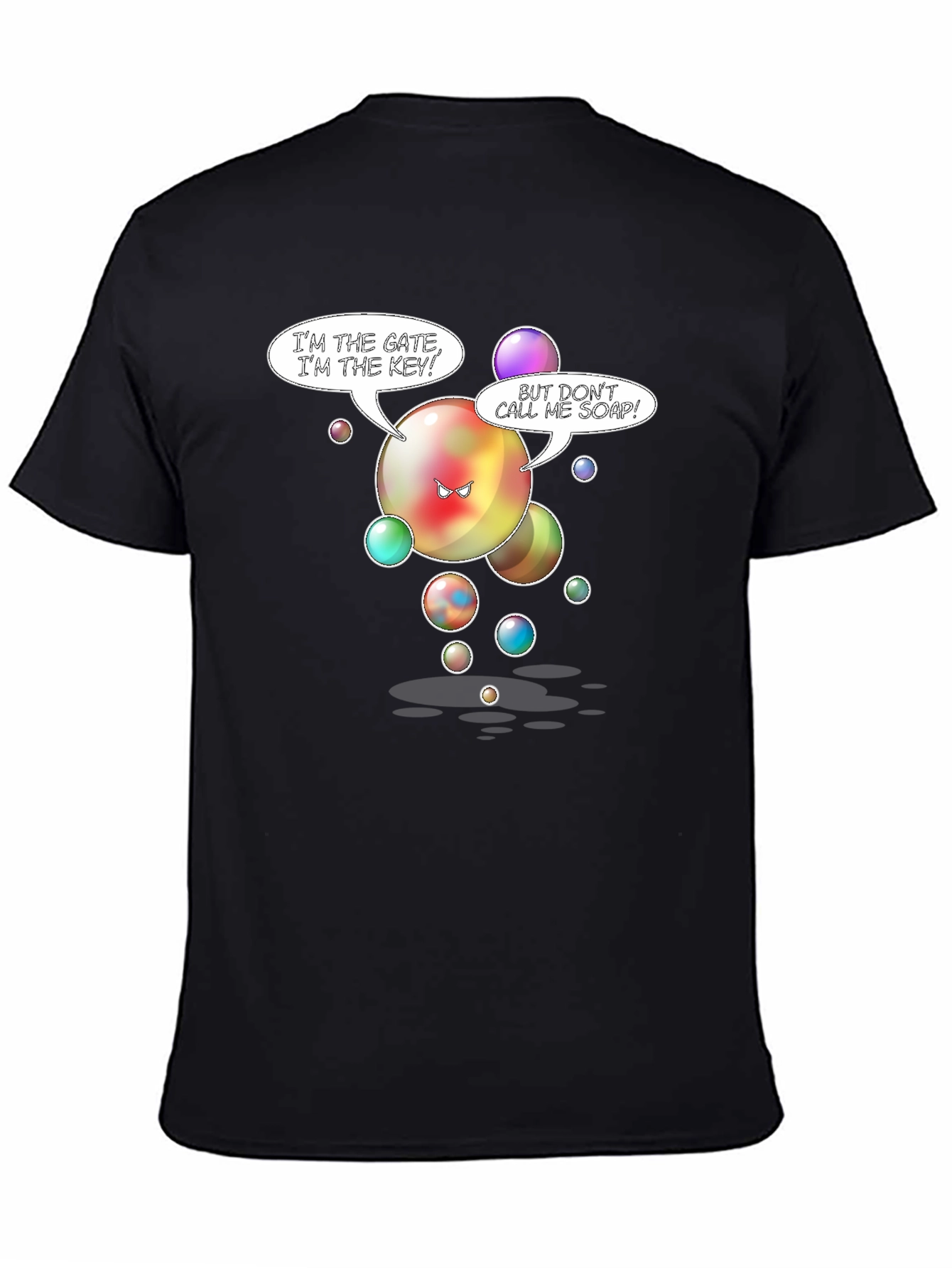 Gate Key Bubble Humor Graphic T-Shirt