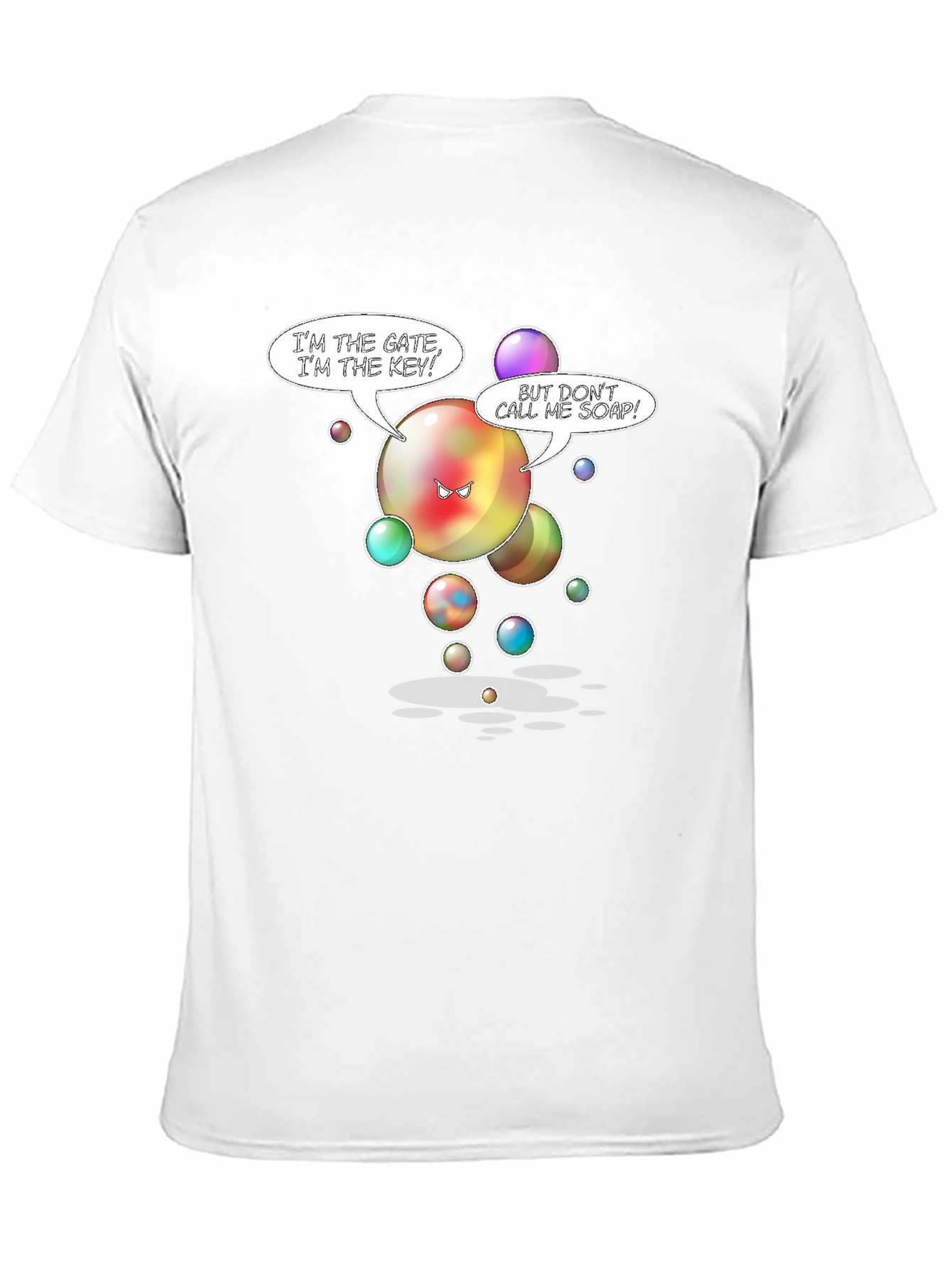Gate Key Bubble Humor Graphic T-Shirt