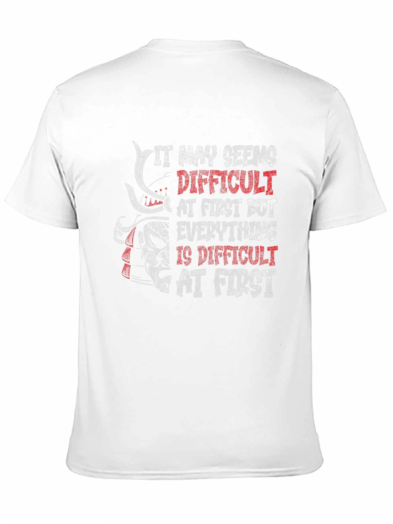 Samurai Warrior Motivational Graphic T-Shirt