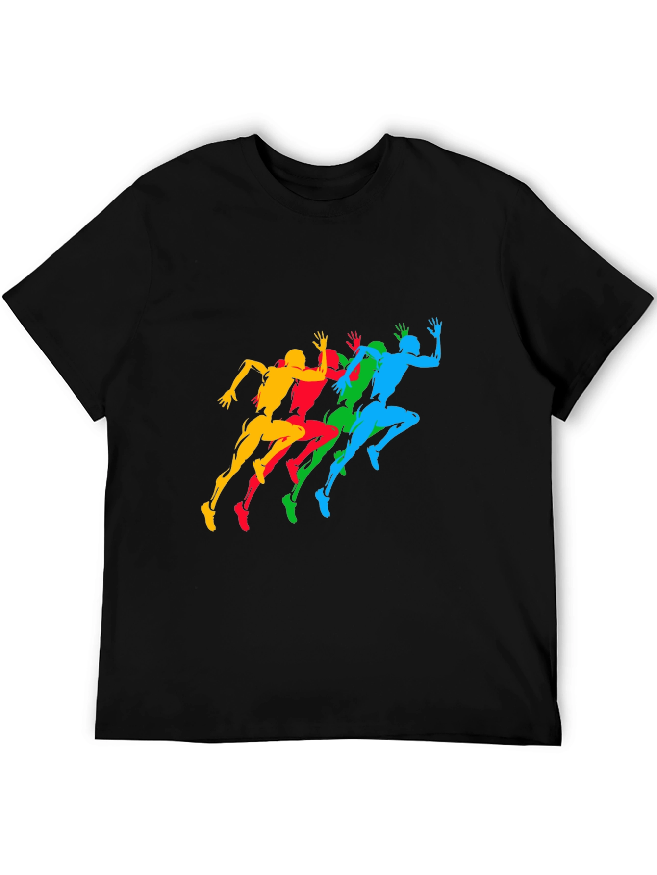 Runner Graphic Black T-Shirt