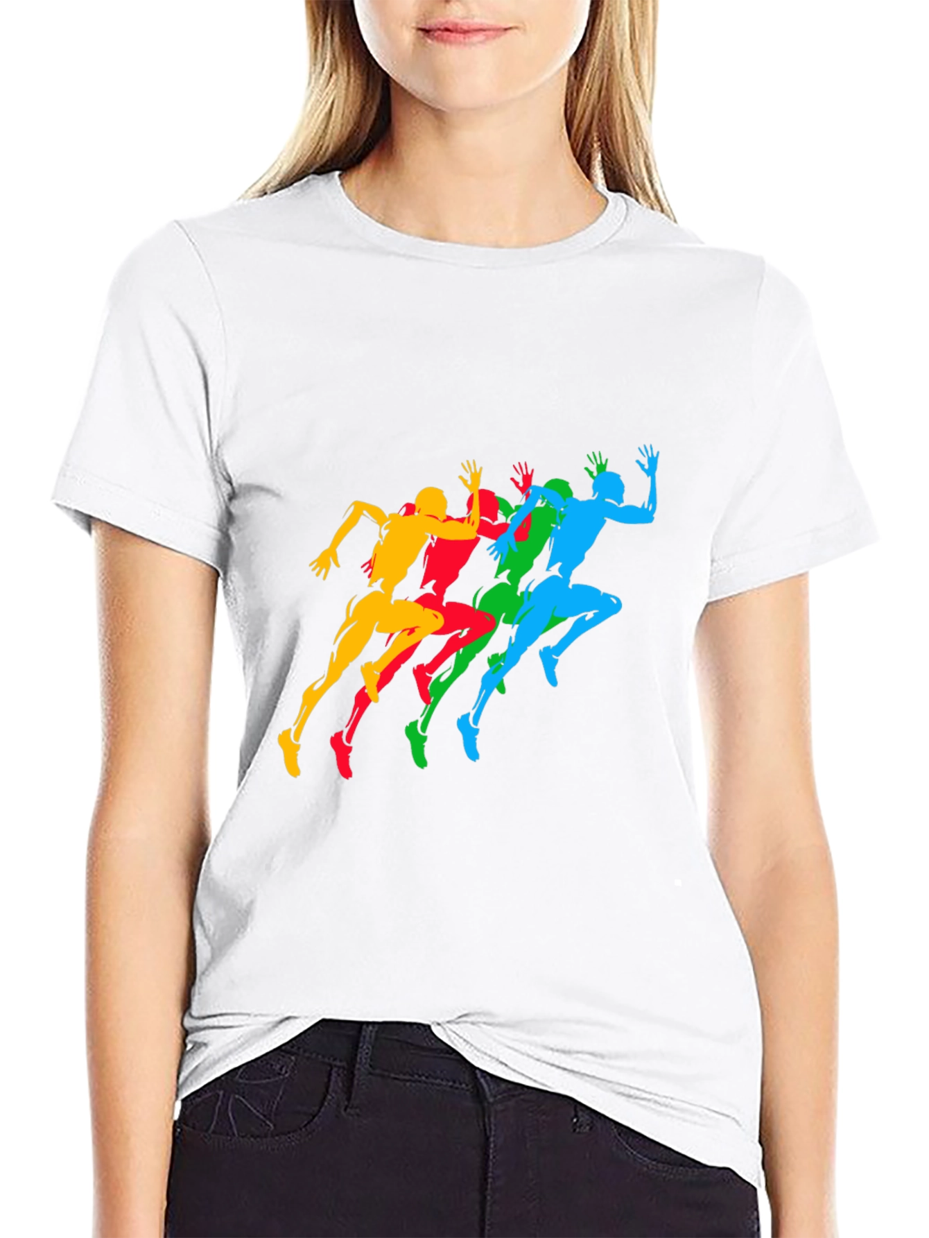 Runner Graphic Black T-Shirt