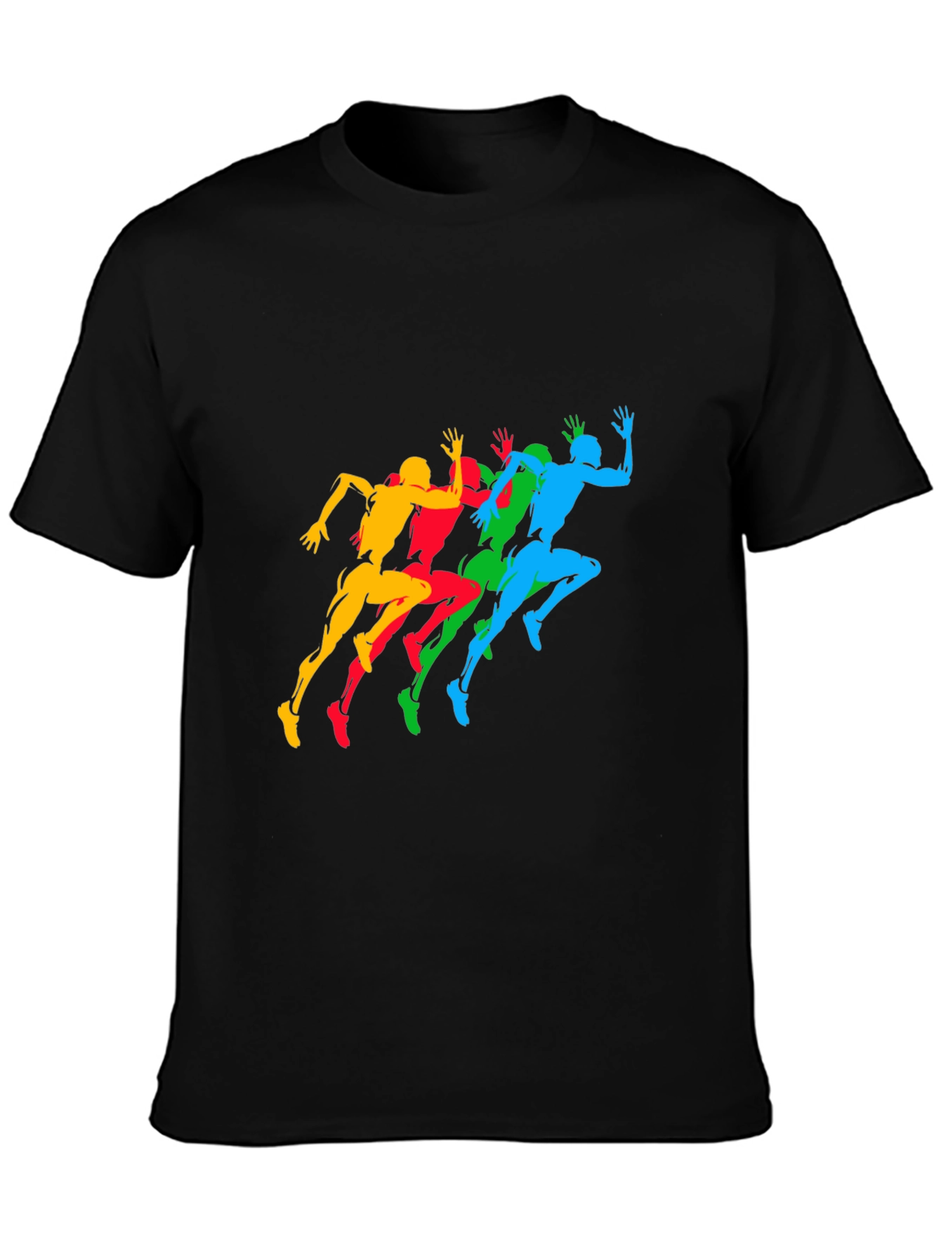 Runner Graphic Black T-Shirt