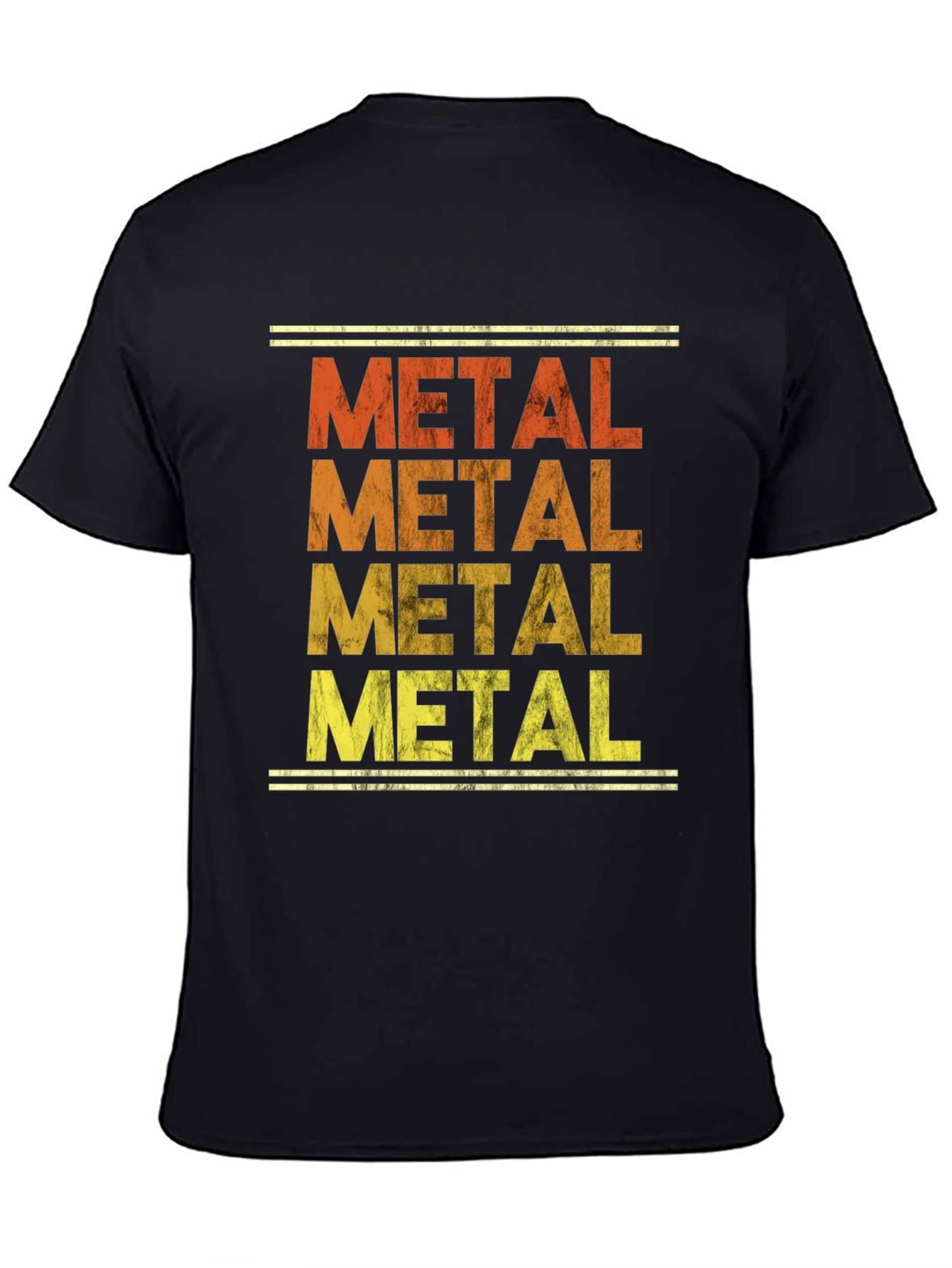 Retro Metal Music T-Shirt - Distressed Print