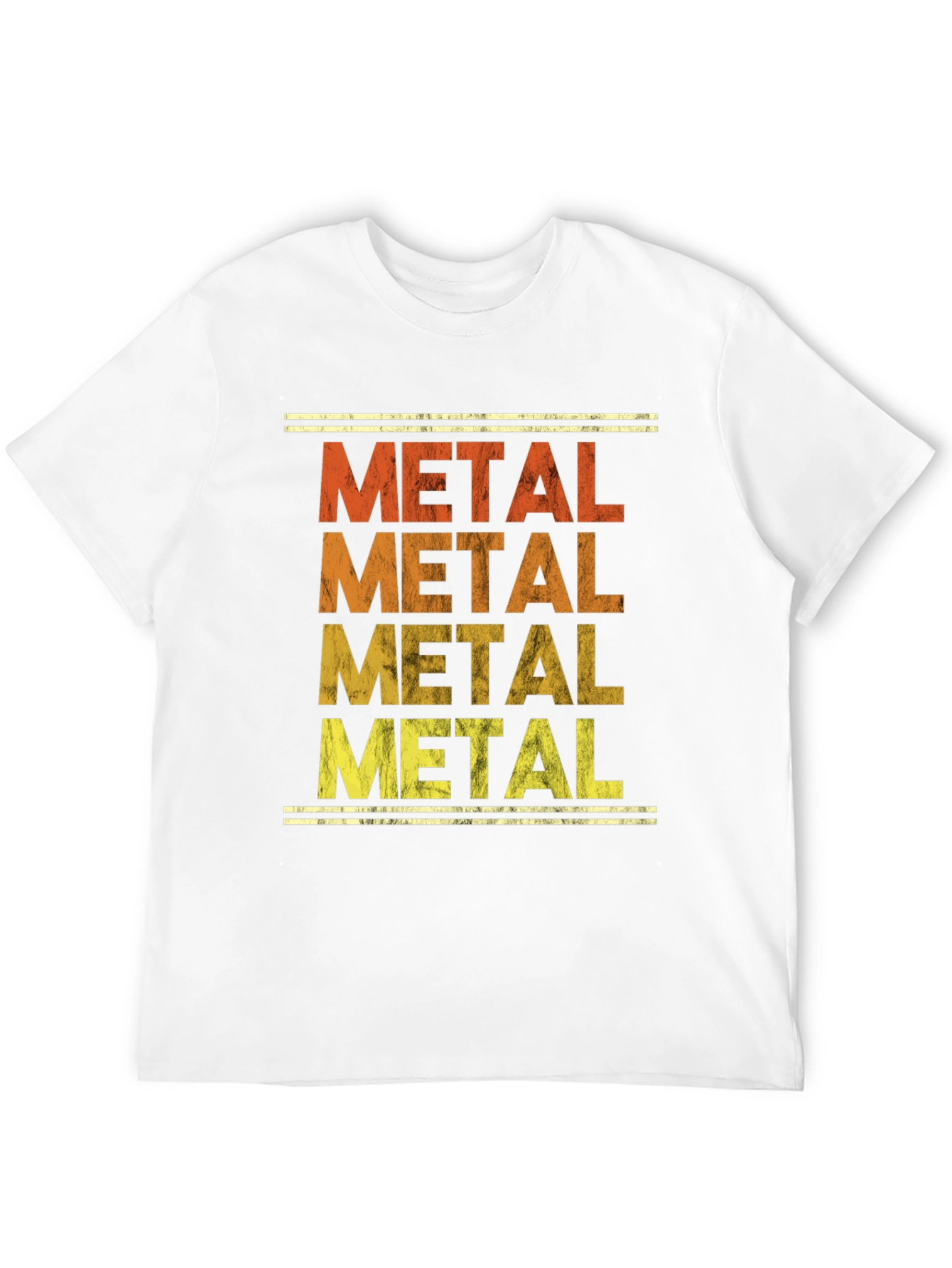 Retro Metal Music T-Shirt - Distressed Print