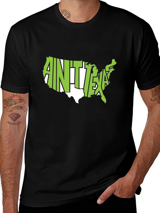 Aint Texas USA Map Graphic T-Shirt