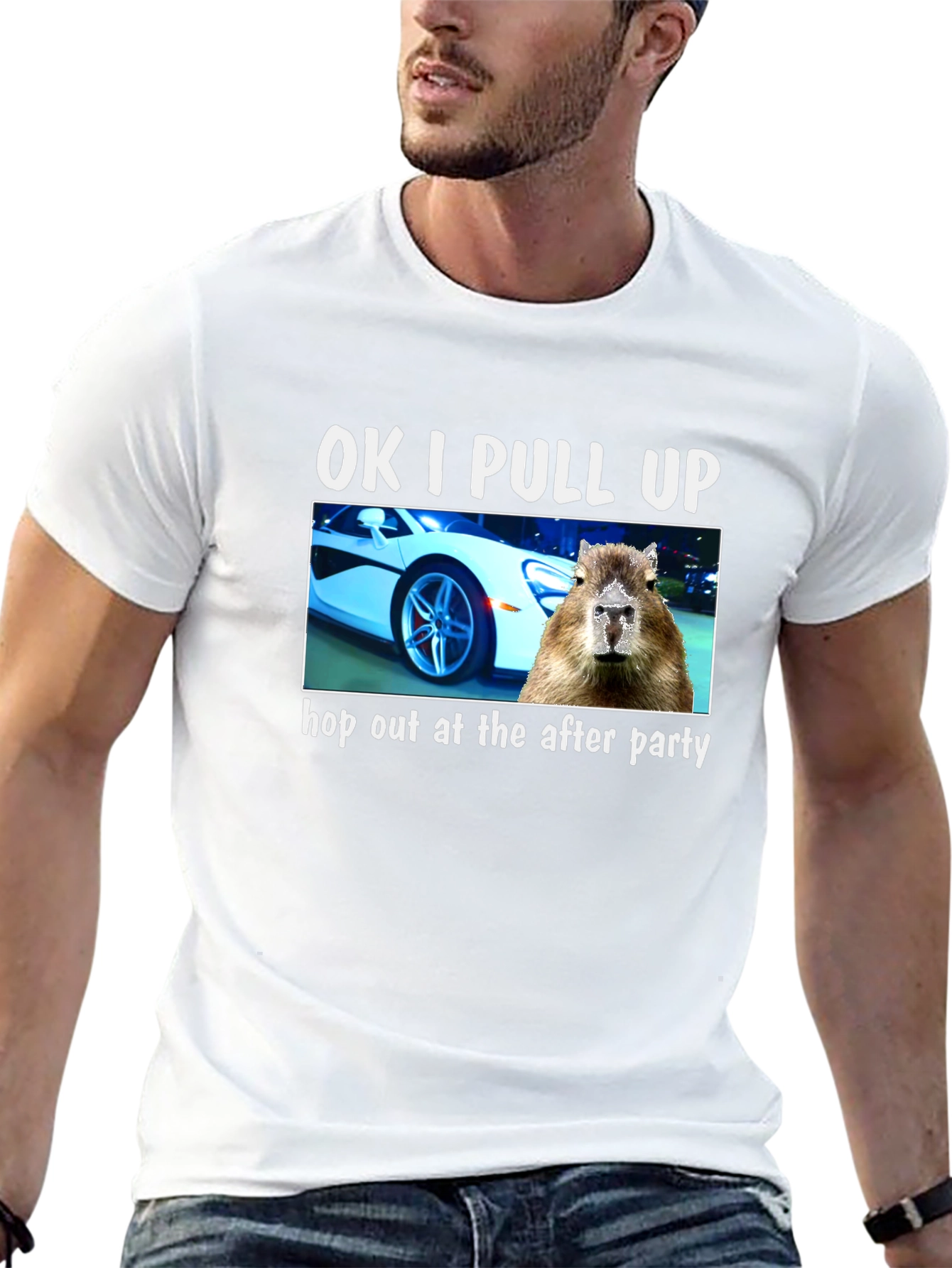 OK I PULL UP Capybara T-Shirt