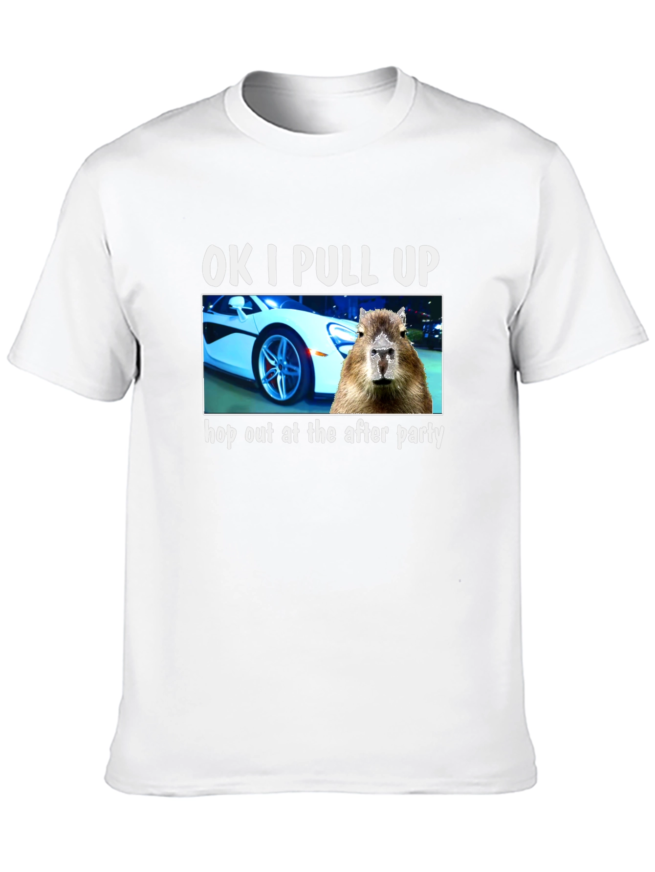 OK I PULL UP Capybara T-Shirt