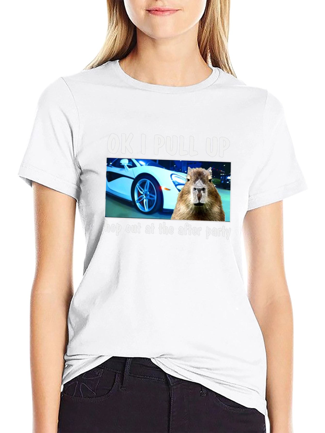 OK I PULL UP Capybara T-Shirt