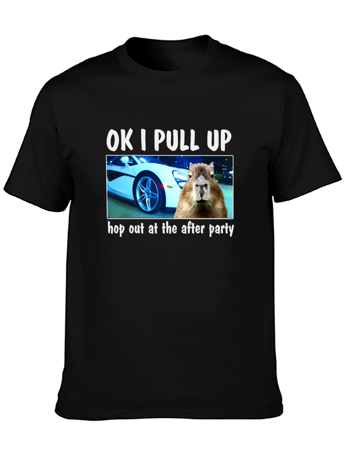 OK I PULL UP Capybara T-Shirt