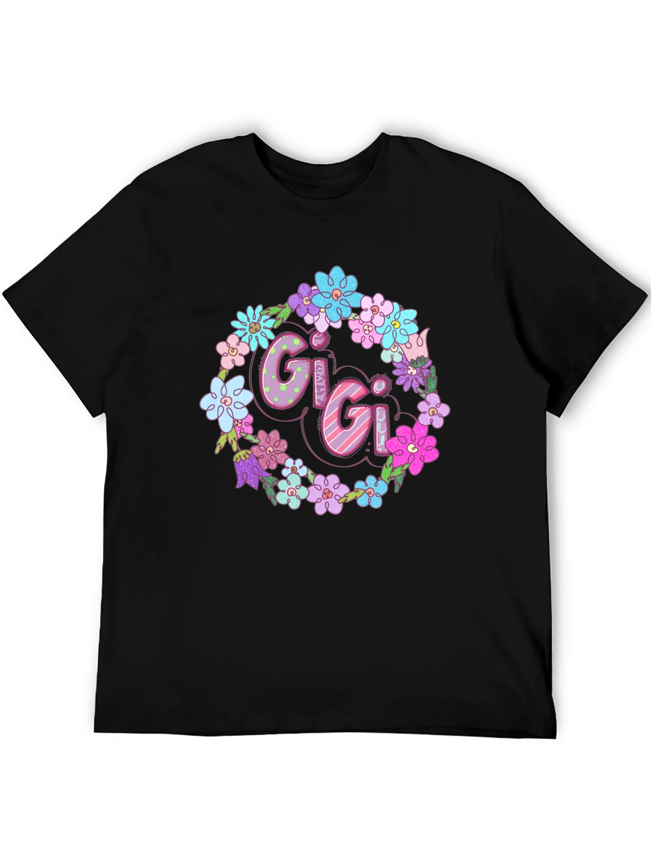 Gigi Floral Wreath Graphic T-Shirt