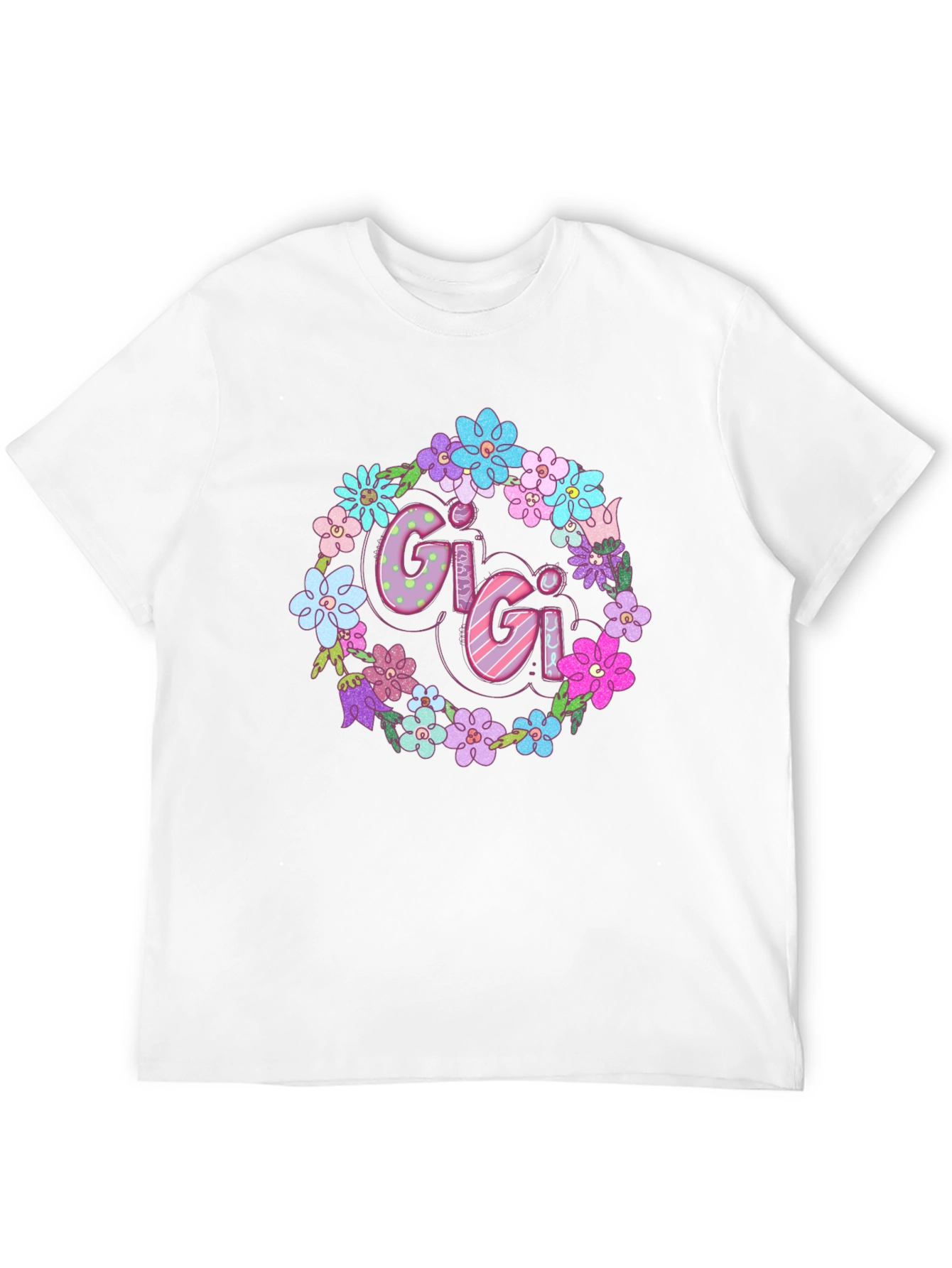Gigi Floral Wreath Graphic T-Shirt