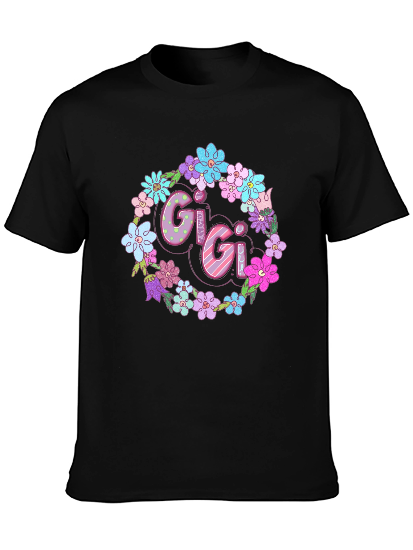 Gigi Floral Wreath Graphic T-Shirt