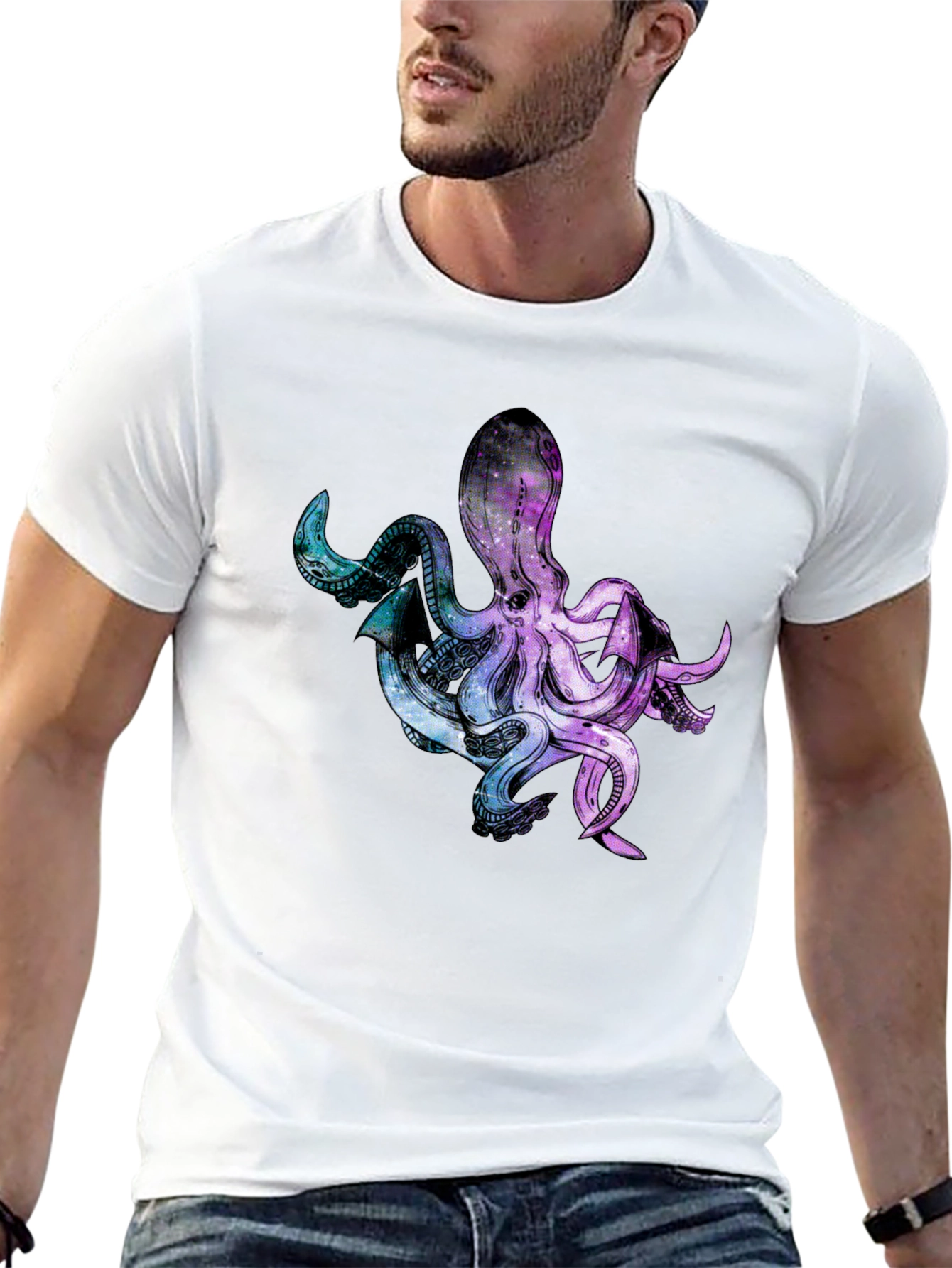 Cosmic Octopus Graphic T-Shirt