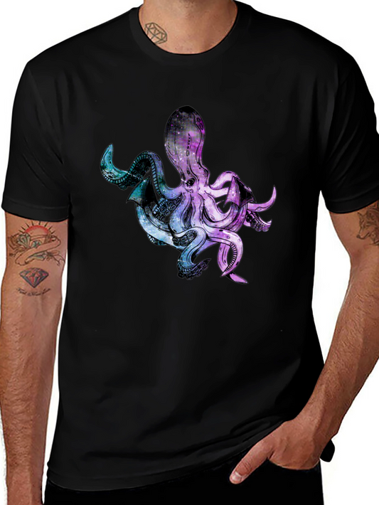 Cosmic Octopus Graphic T-Shirt