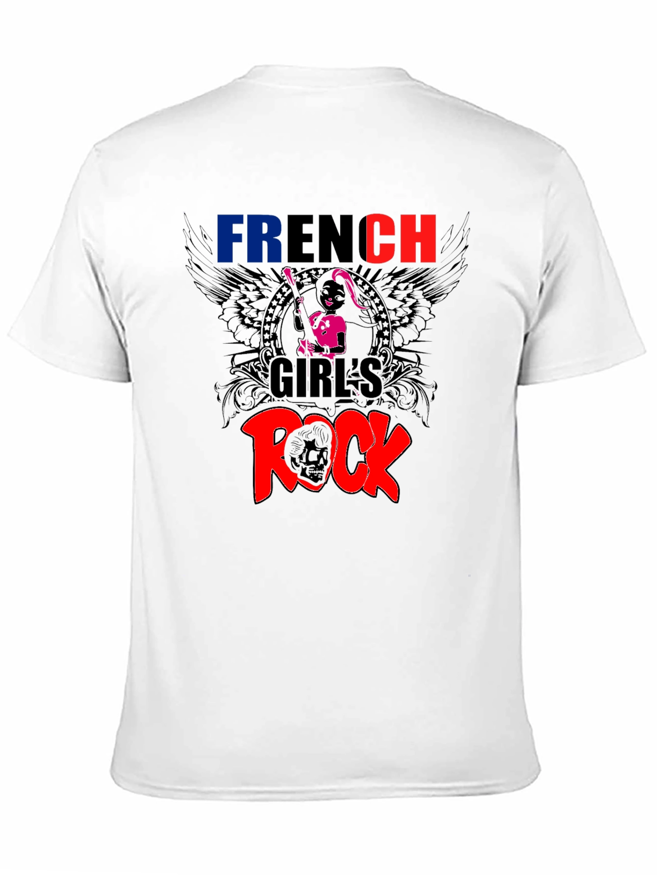 French Girls Rock T-Shirt - Black Graphic Tee