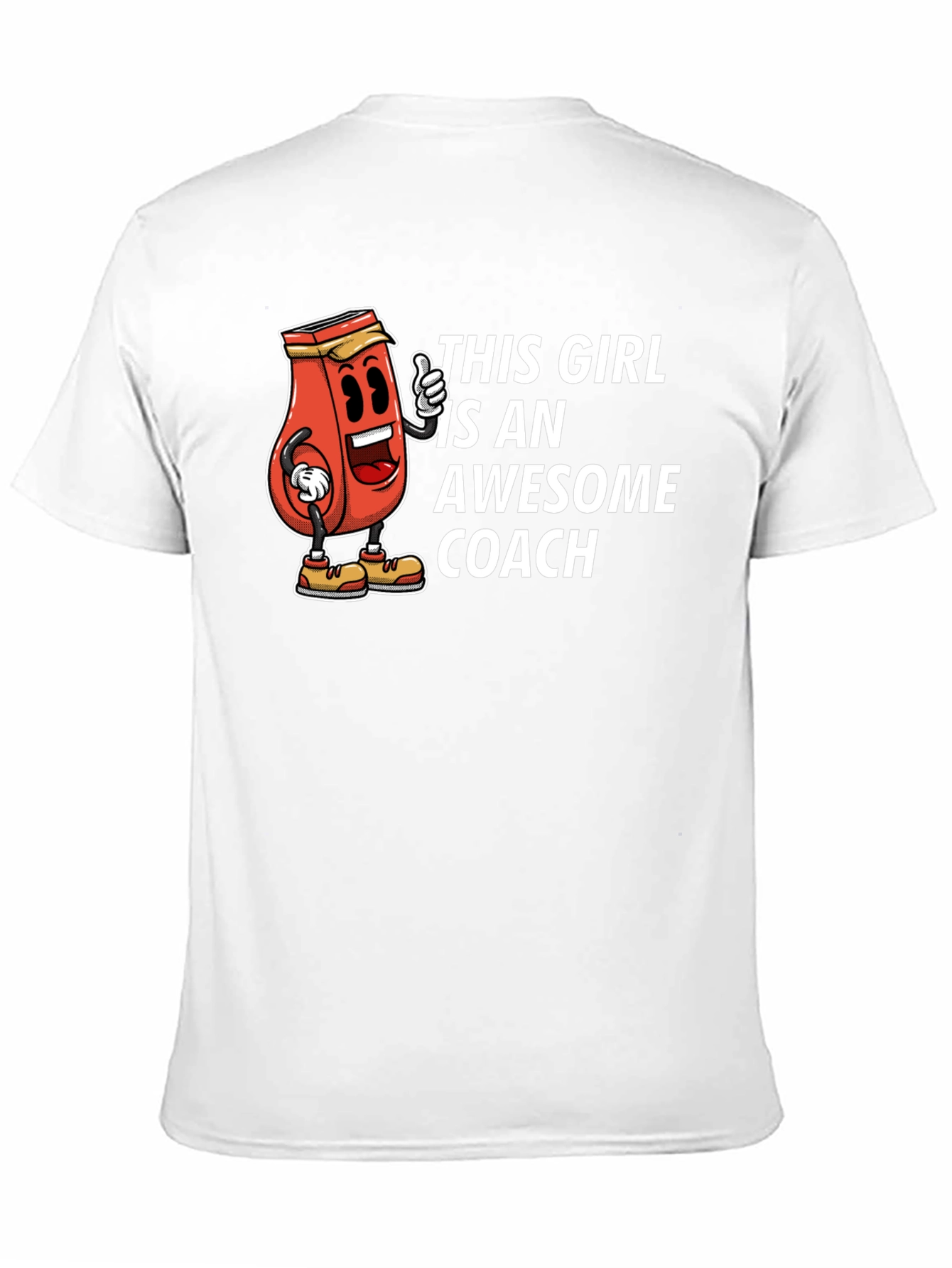 Awesome Coach T-Shirt - Funny Ketchup Girl Design
