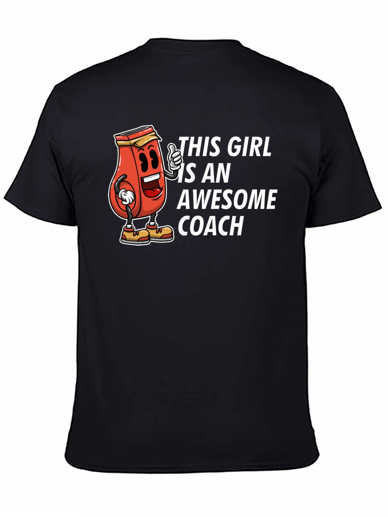 Awesome Coach T-Shirt - Funny Ketchup Girl Design