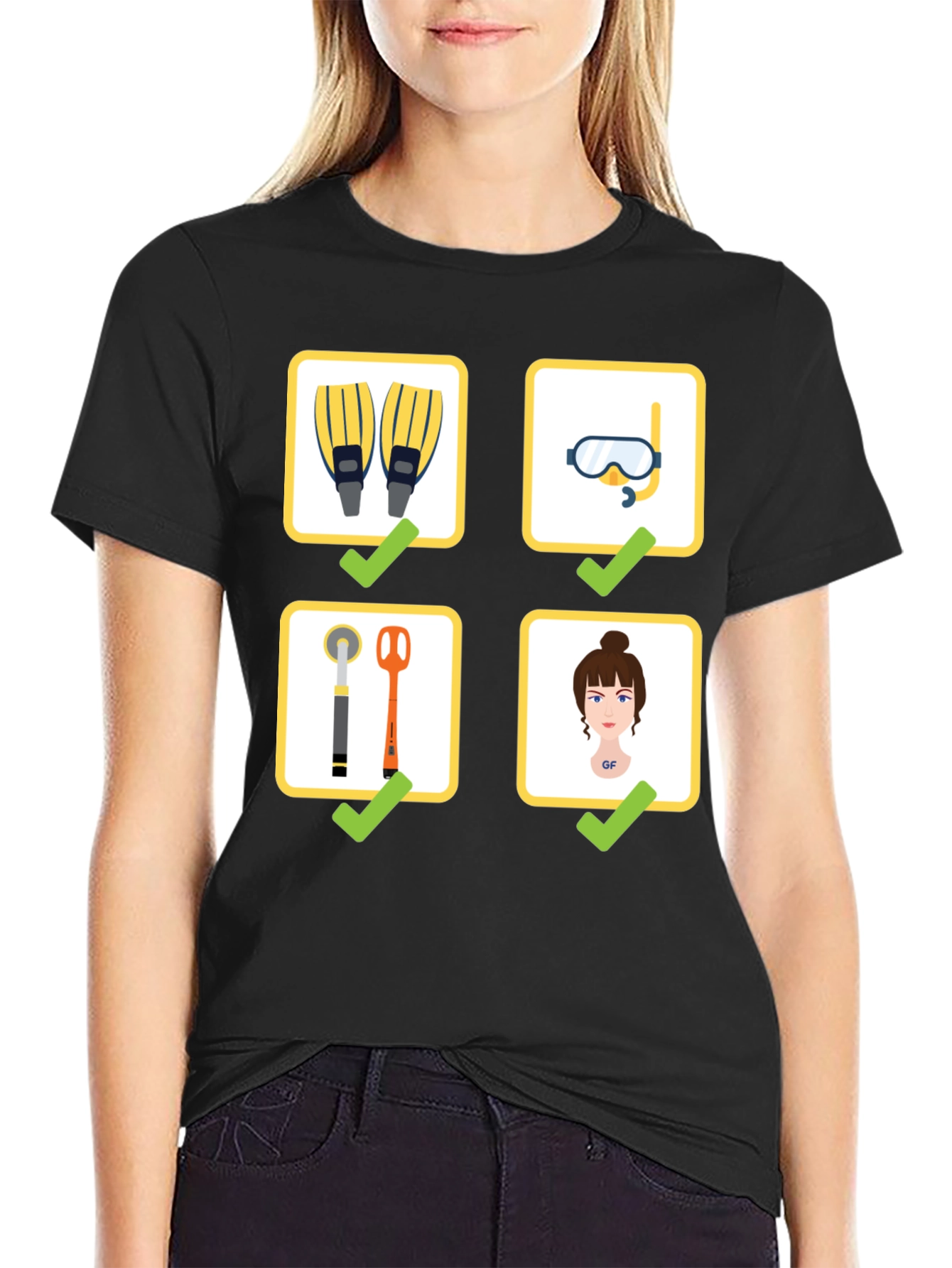 Diving Checklist T-Shirt - Dive Essentials Tee