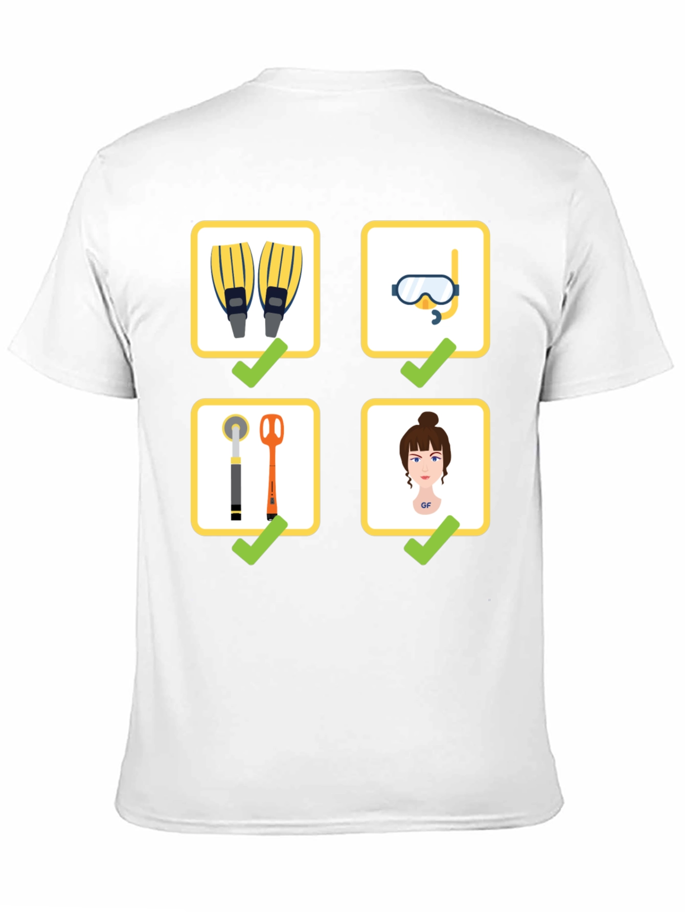 Diving Checklist T-Shirt - Dive Essentials Tee