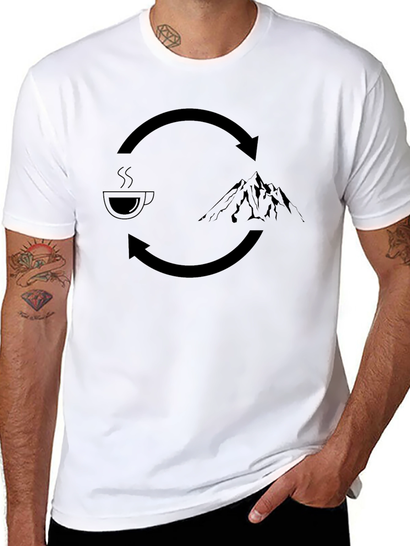 Coffee to Mountain Cycle T-Shirt