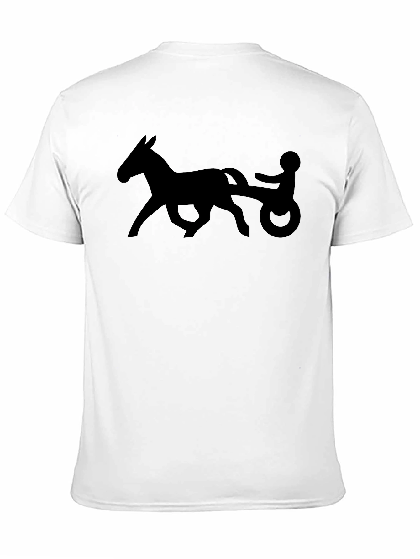Horse and Buggy Graphic T-Shirt - Black