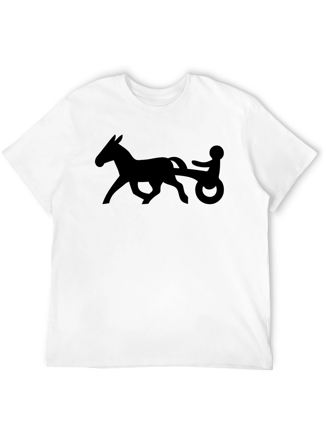 Horse and Buggy Graphic T-Shirt - Black