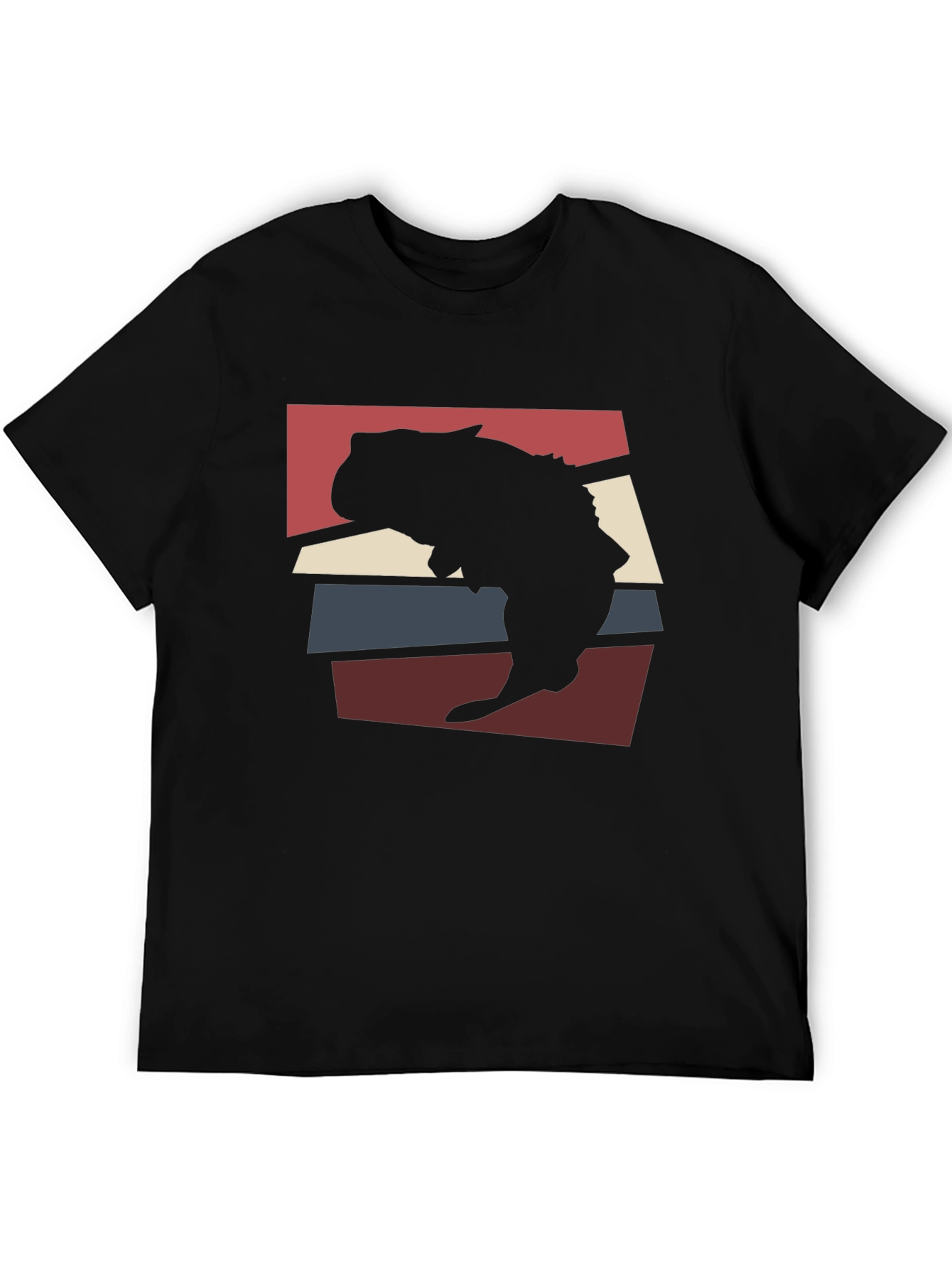 Retro Capybara Silhouette Graphic Tee