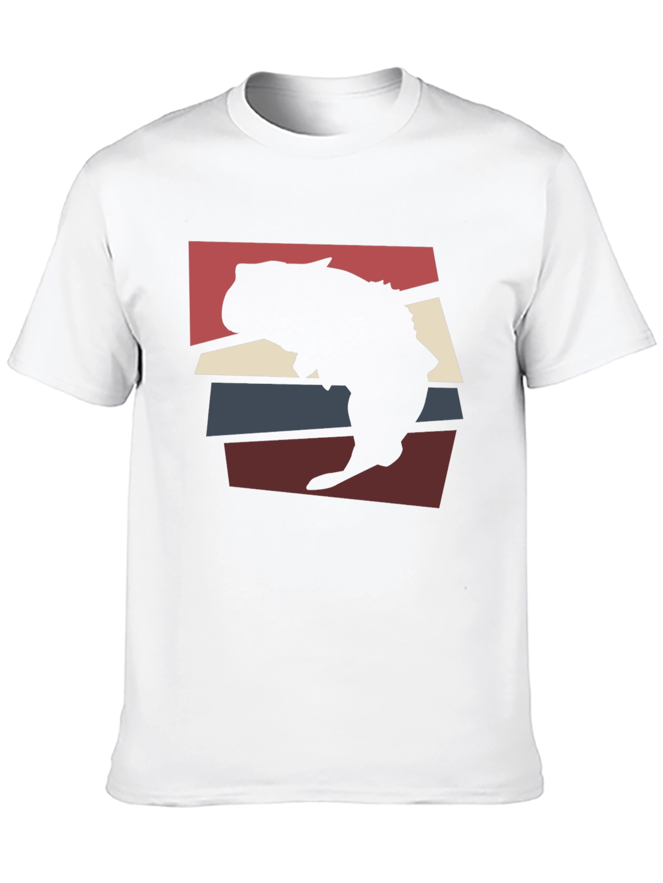 Retro Capybara Silhouette Graphic Tee