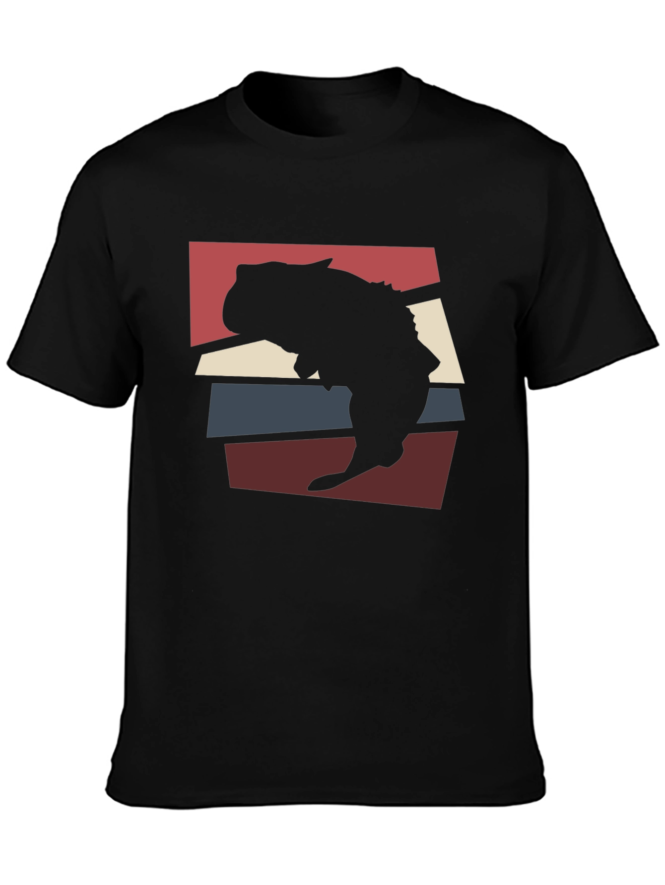 Retro Capybara Silhouette Graphic Tee