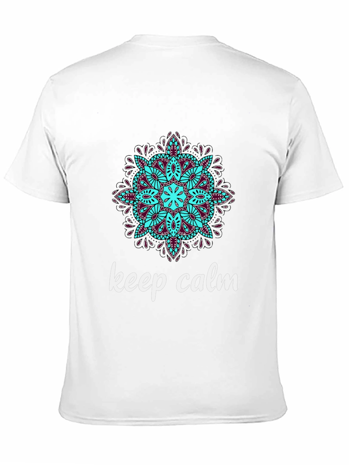 Keep Calm Mandala T-Shirt - Relaxed Fit Stylish Design